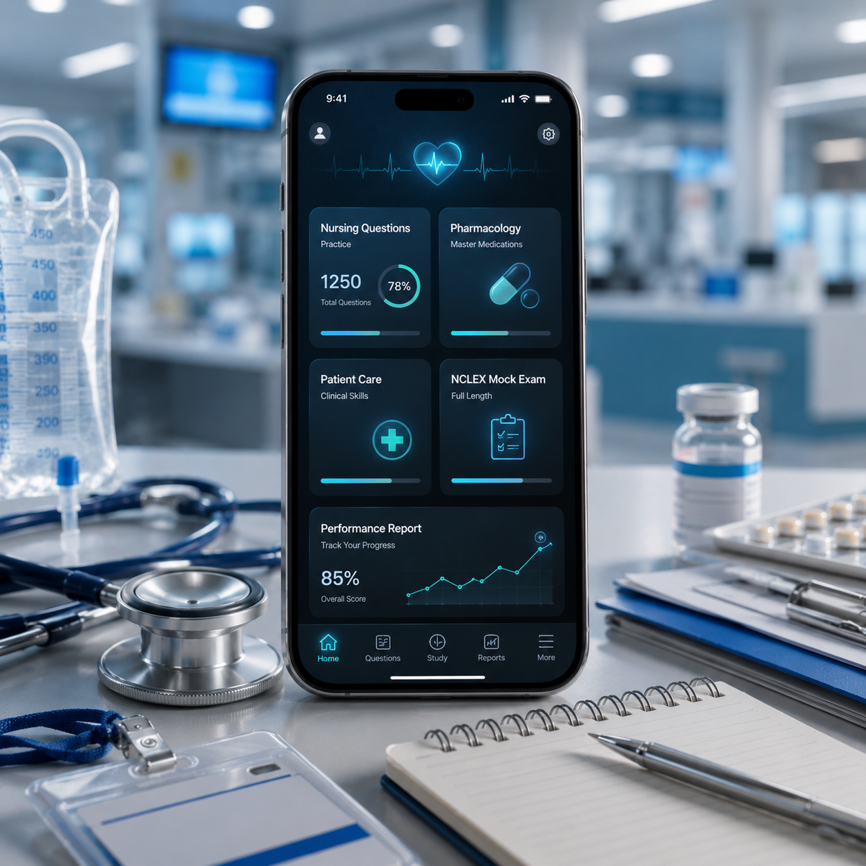 Proxima NCLEX Prep 2026 | RN Full Qbank, Practice Tests & NCLEX-RN Simulator