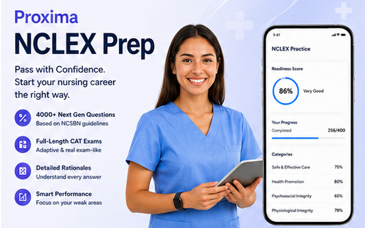 Proxima NCLEX Prep | 2,000+ Clinical Judgment Questions, RN Simulator & Flashcards